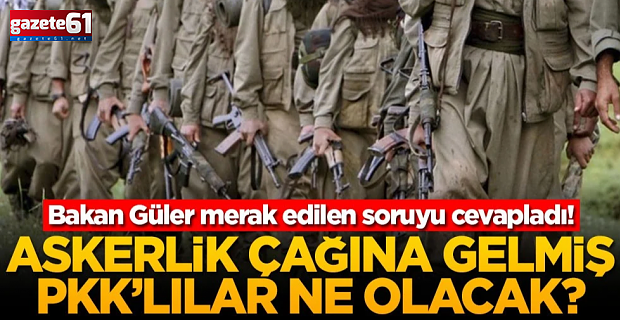 Askerlik çağına gelmiş PKK'lılar ne olacak?