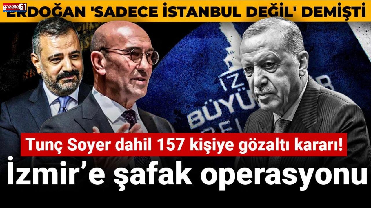 İzmir'de dev yolsuzluk operasyonu!