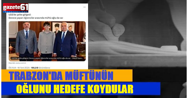 Müftünün oğlu hedefte...