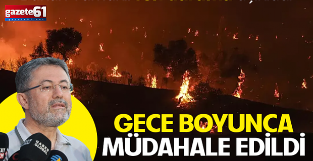 Orman yangınlarında son durum ne? Bakan Yumaklı açıkladı