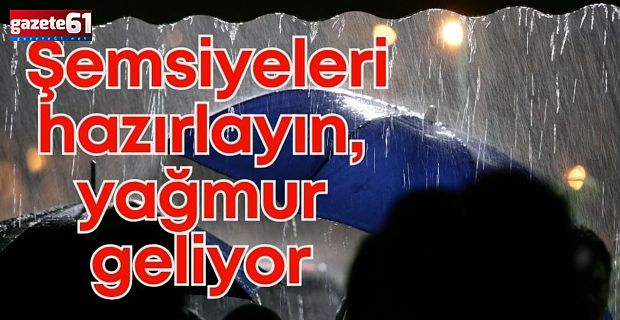 Trabzon yağmur geliyor!