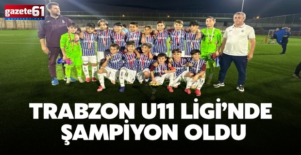 Trabzon U11 Ligi’nde şampiyon oldu