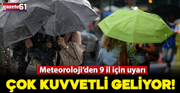 9 il için sağanak uyarısı: İşte yağış beklenen iller