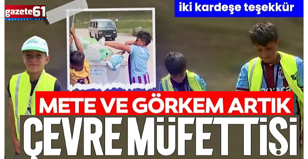 Bakan Kurum’dan yayladaki çöpleri toplayan iki kardeşe teşekkür