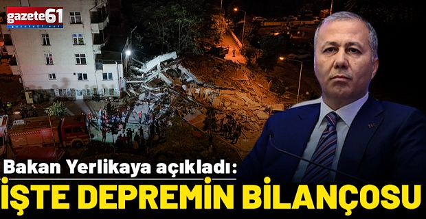Bakan Yerlikaya'dan deprem bölgesinde açıkladı!