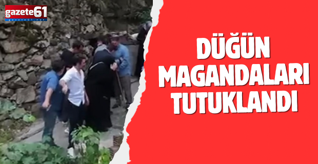Düğün magandaları tutuklandı. Güvenlik gerekçesiyle Trabzon’dan ifade verdiler….