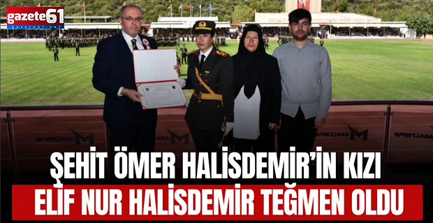 Şehit Ömer Halisdemir'in kızı teğmen oldu