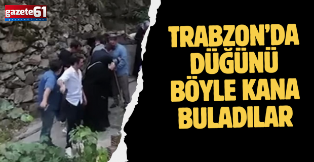 Trabzon'da düğün öncesi kutlamada 1 kişi öldü 2 kişi yaralı.. Olayın görüntüleri ortaya çıktı!