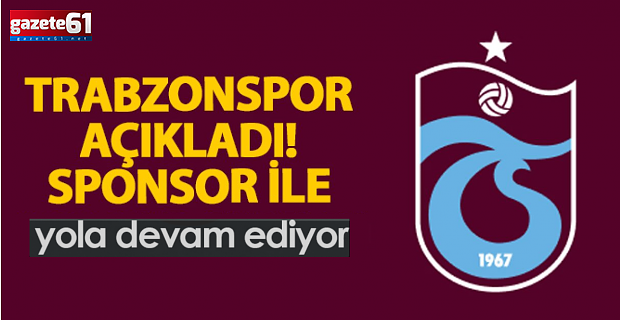 Trabzonspor'a bir sponsor daha!