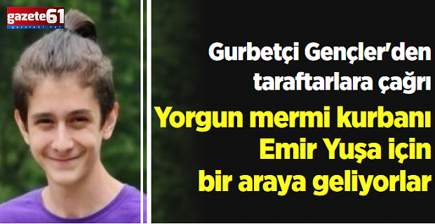 Trabzonspor taraftarları Emir için bir araya geliyor