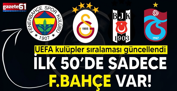 UEFA kulüpler sıralaması güncellendi!