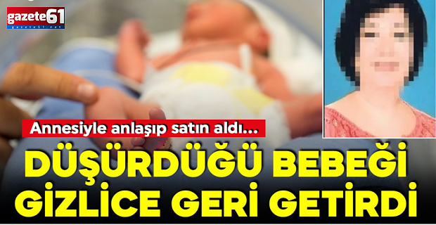 Yeni doğan bebeği satın aldığı iddia edildi!