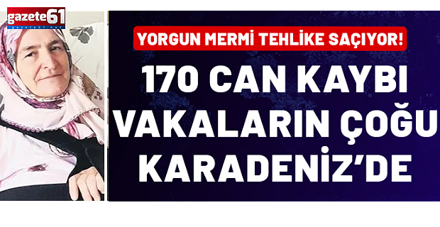 Yorgun mermilerin öldüren tehlikesi: 170 can kaybı, vakaların çoğu Karadeniz'de!