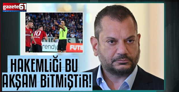 Başkan Doğan’dan flaş açıklama! “Hakemliği bitmiştir…”