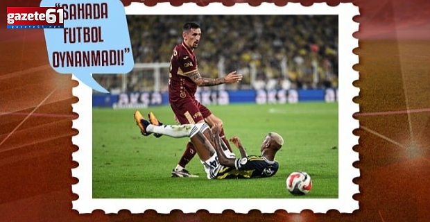 "Bu Trabzonspor'un mağlubiyeti değil..."
