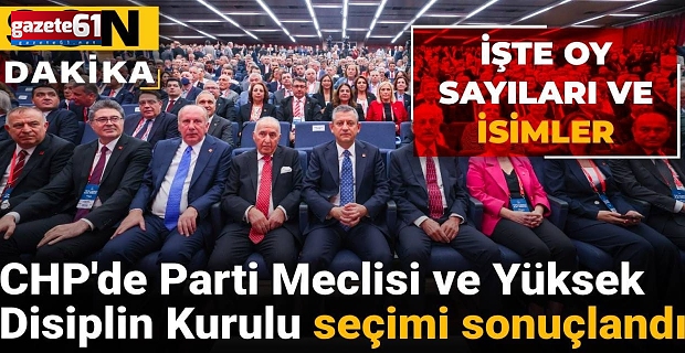 CHP'de Parti Meclisi ve Yüksek Disiplin Kurulu seçimi sonuçlandı