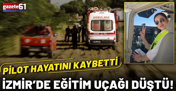 Eğitim uçağı düştü! Pilot adayı can verdi!