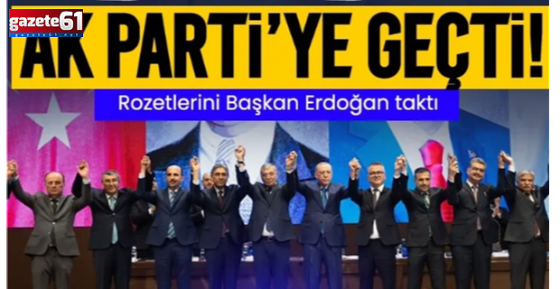 İki Başkan AK Parti'ye Geçti