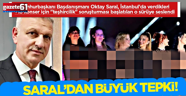 Saral'dan Manifest tepkisi: "Manifest" ahlaksızlığına soruşturma...