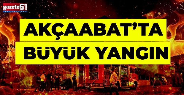 Trabzon’da korkutan yangın! Mağaza alev aldı…