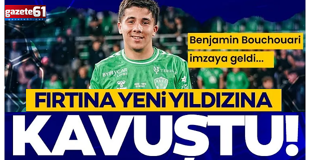 Trabzonspor Benjamin Bouchouari'yi Türkiye'ye getirdi!