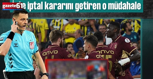 Trabzonspor'un golü VAR'dan döndü!