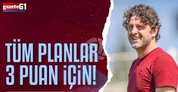 Trabzonspor'un galibiyet planı