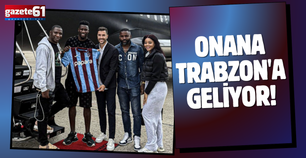 Trabzonspor'un yeni kalecisi André Onana Trabzon'a geliyor.