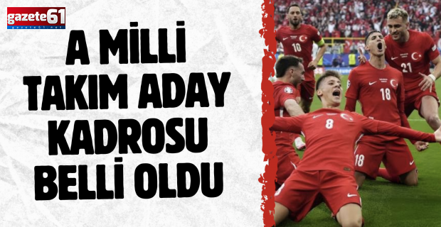 A Milli Takım aday kadrosu belli oldu