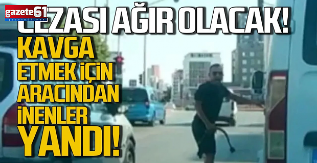 Aracından inip saldıran yandı