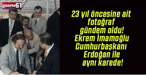 Cumhurbaşkanı Erdoğan ve Ekrem İmamoğlu aynı karede...