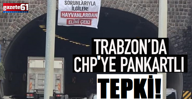 Trabzon'da CHP yönetimine tepki!