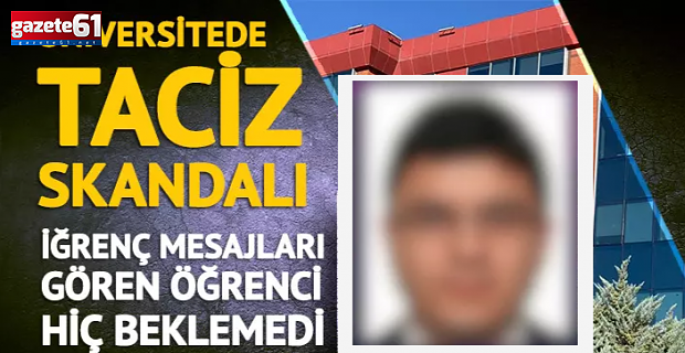 Üniversitede taciz skandalı!
