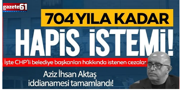  İşte örgüt lideri ve 7 belediye başkanı için istenen cezalar