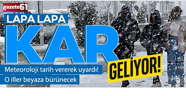 O illere lapa lapa kar geliyor!