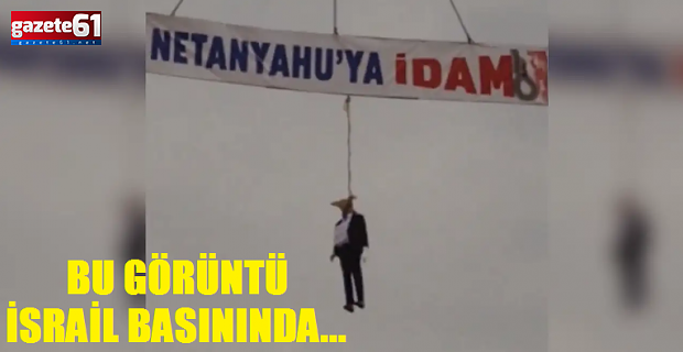 Trabzon'daki görüntü İsrail'de gündeme oturdu