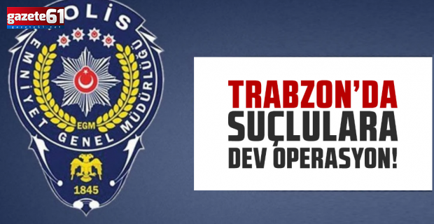 Trabzon'da polisten kaçamadılar!