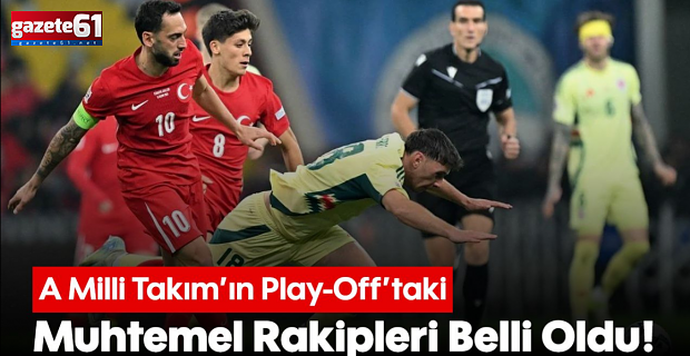 A Milli Takım'ın play-off turundaki muhtemel rakipleri belli oldu!