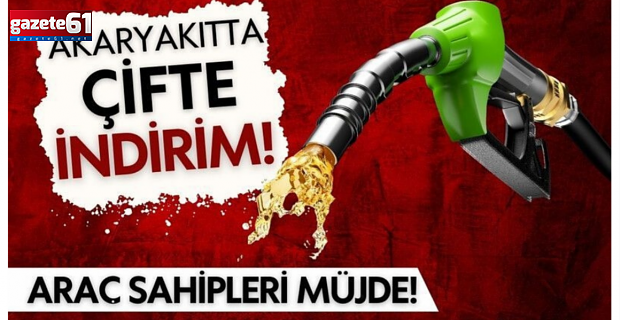 Akaryakıt tabelasında çifte indirim!