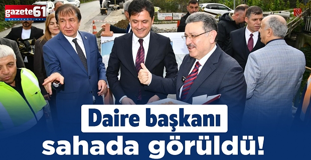 Daire başkanı sahada görüldü!