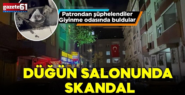 Düğün salonunda skandal! Giyinme odasında buldular