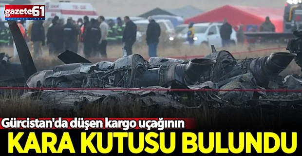 Gürcistan'da düşen uçağın kara kutusu bulundu