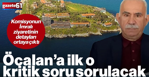 İmralı ziyaretinin ayrıntıları! İşte Öcalan'a sorularak ilk soru!