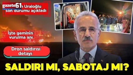 Karadeniz'de iki gemide patlama olmuştu! Bakanlık son durumu açıkladı! Gemi kaptan 'Dron saldırısı var' dedi