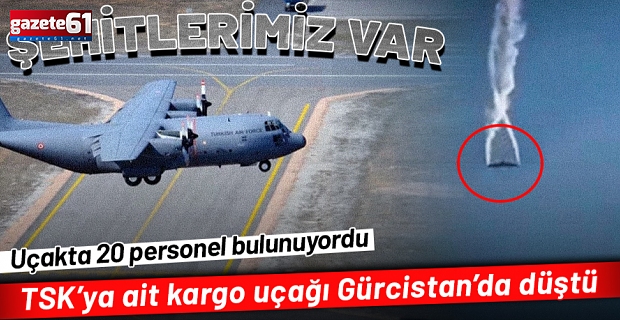 Milli Savunma Bakanlığı: Kargo uçağımız Gürcistan'da düştü
