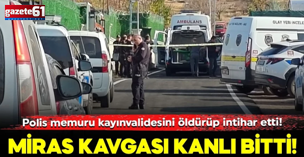 Polis memuru kayınvalidesini öldürüp intihar etti!