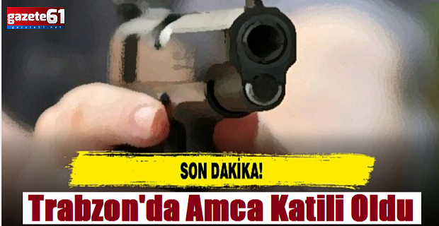 Trabzon'da amca katili oldu