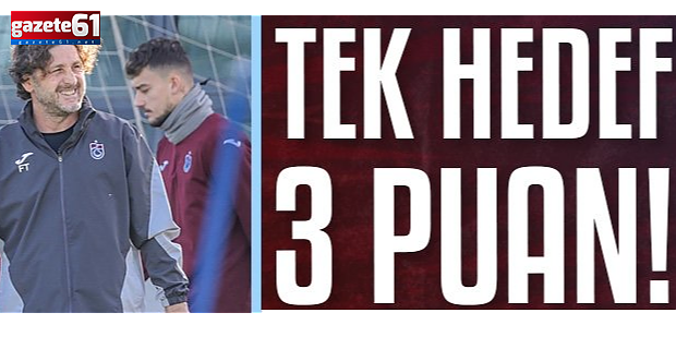 Trabzonspor'da tek hedef 3 puan! İşte Fatih Tekke'nin 11'i
