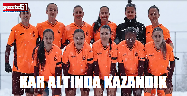 Trabzonspor kar altında kazandı