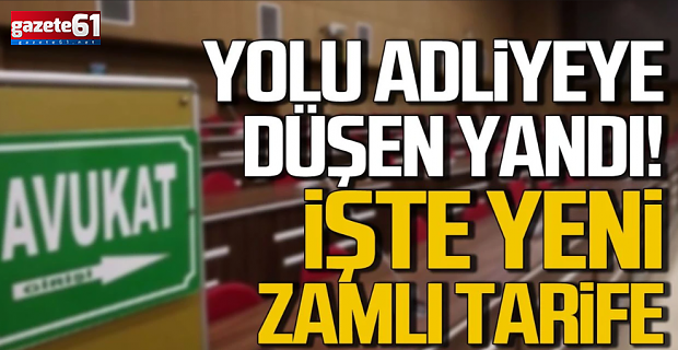 Yeni tarife Resmi Gazete'de! Avukatlık ücretlerine zam geldi